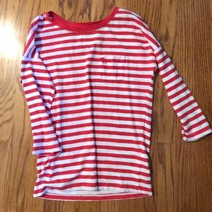 Abercrombie & Fitch striped quarter sleeve